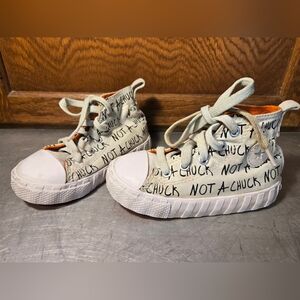 Converse Not A Chuck High Tops Toddler In White And Orange